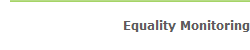 Equality Monitoring