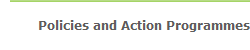 Policies and Action Programmes